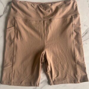 Women's Tan Bike style Shorts